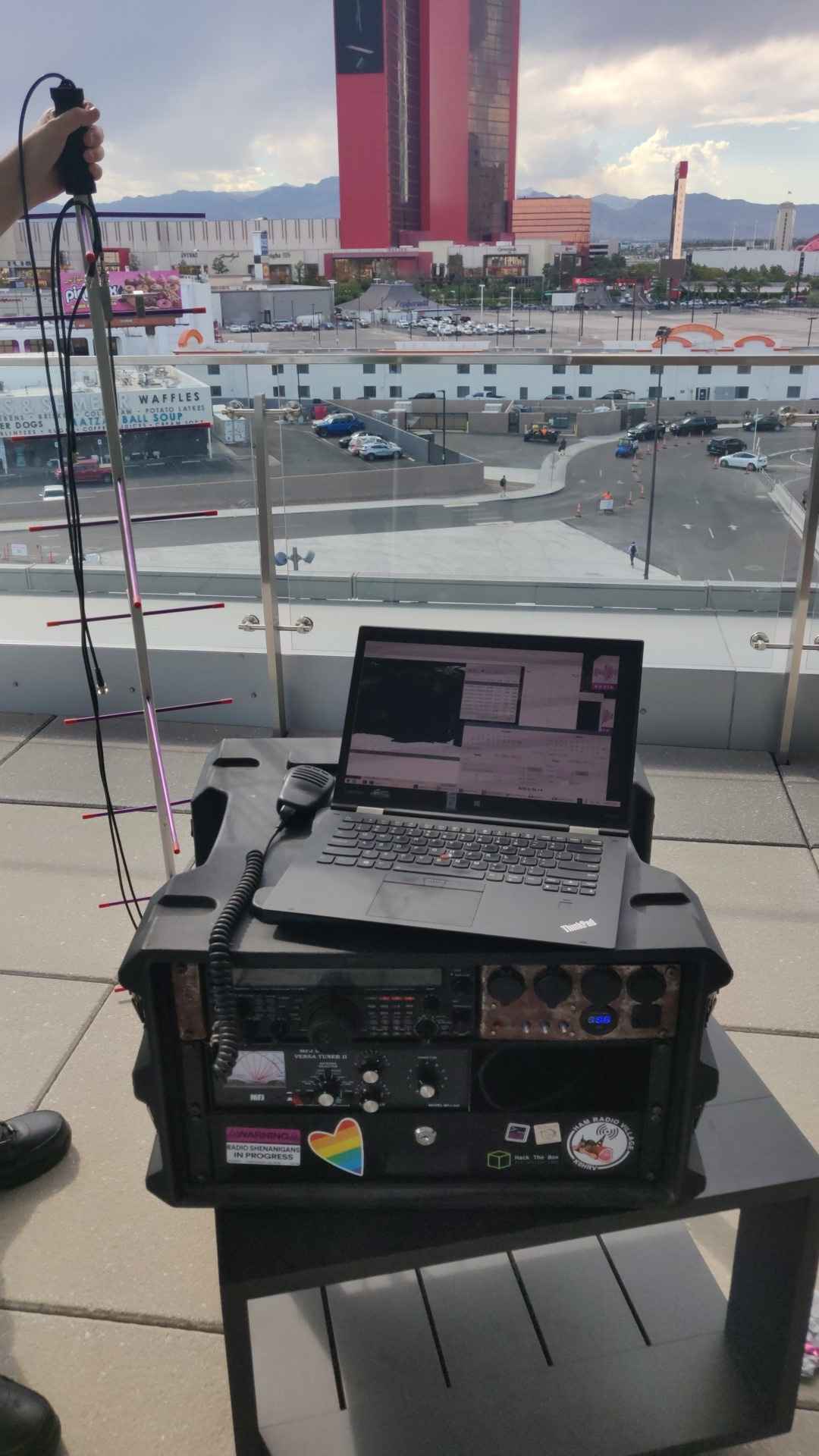 A ISS radio setup